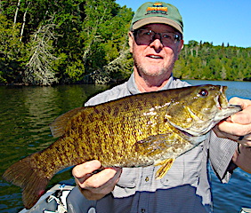 Super Fishing for BIG Trophy Smallmouth Bass in Canada by Jerry Amer